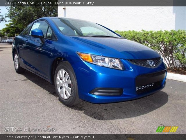 2012 Honda Civic LX Coupe in Dyno Blue Pearl