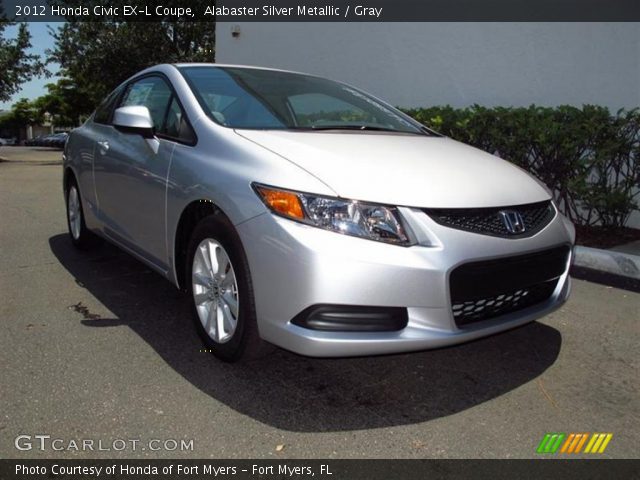 2012 Honda Civic EX-L Coupe in Alabaster Silver Metallic