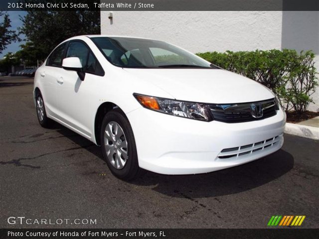 2012 Honda Civic LX Sedan in Taffeta White