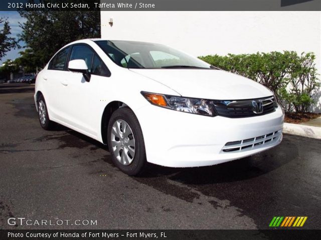 2012 Honda Civic LX Sedan in Taffeta White