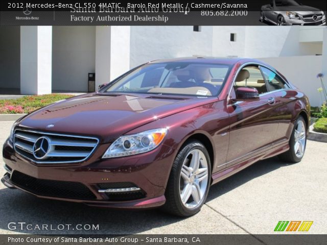 2012 Mercedes-Benz CL 550 4MATIC in Barolo Red Metallic