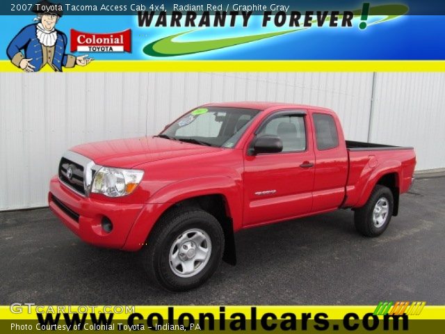 2007 Toyota Tacoma Access Cab 4x4 in Radiant Red
