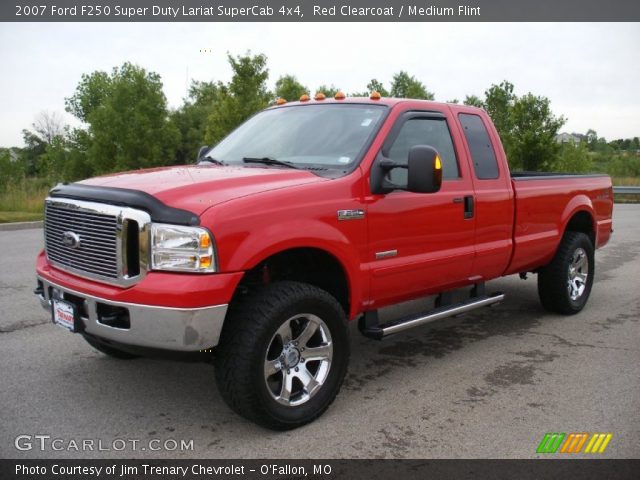 2007 Ford F250 Super Duty Lariat SuperCab 4x4 in Red Clearcoat