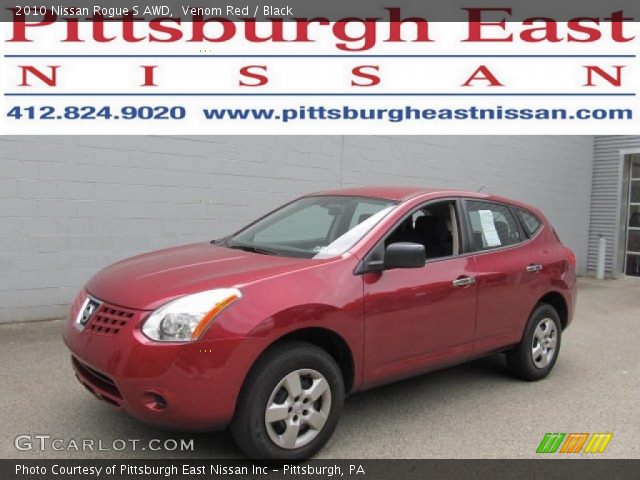 2010 Nissan Rogue S AWD in Venom Red