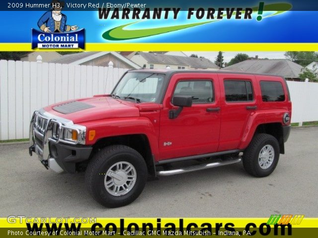 2009 Hummer H3  in Victory Red