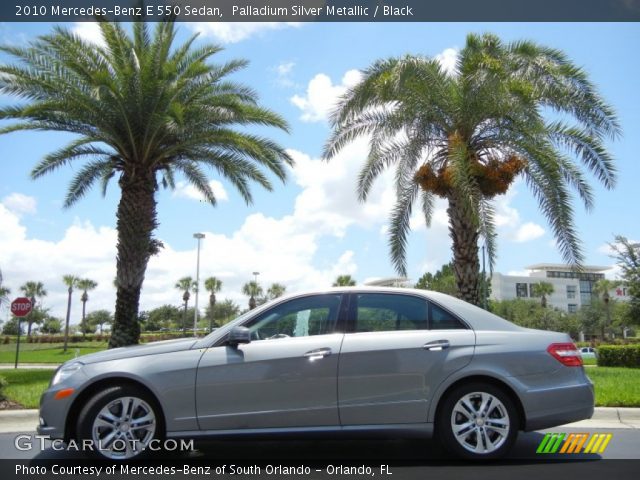 2010 Mercedes-Benz E 550 Sedan in Palladium Silver Metallic