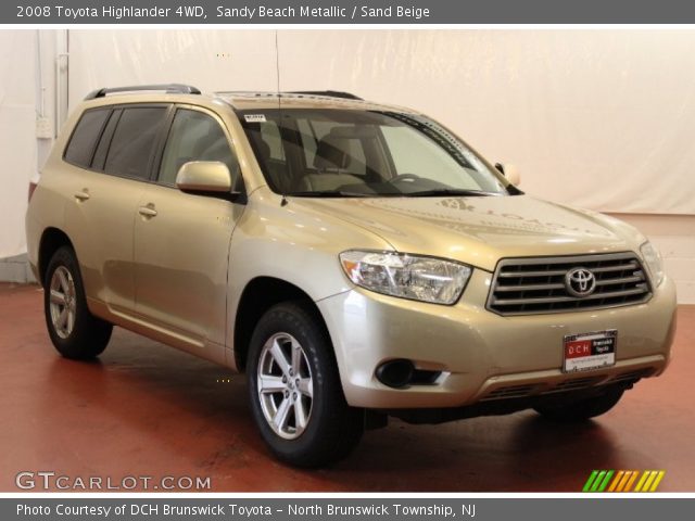 2008 Toyota Highlander 4WD in Sandy Beach Metallic