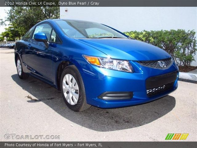2012 Honda Civic LX Coupe in Dyno Blue Pearl