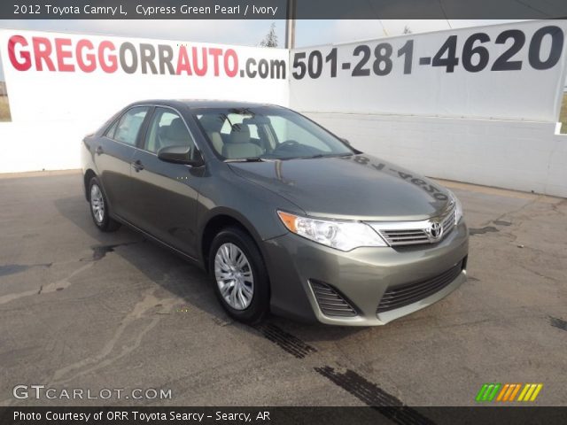 2012 Toyota Camry L in Cypress Green Pearl