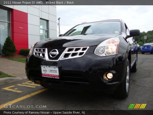 2011 Nissan Rogue SV AWD in Wicked Black