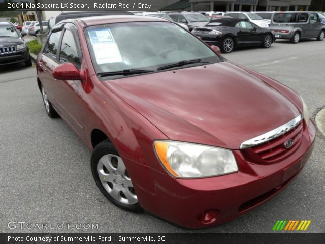 2004 Kia Spectra LX Sedan in Radiant Red