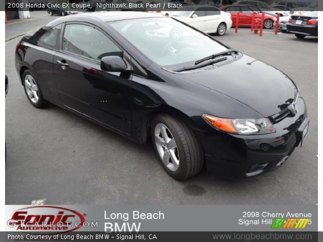 2008 Honda Civic EX Coupe in Nighthawk Black Pearl