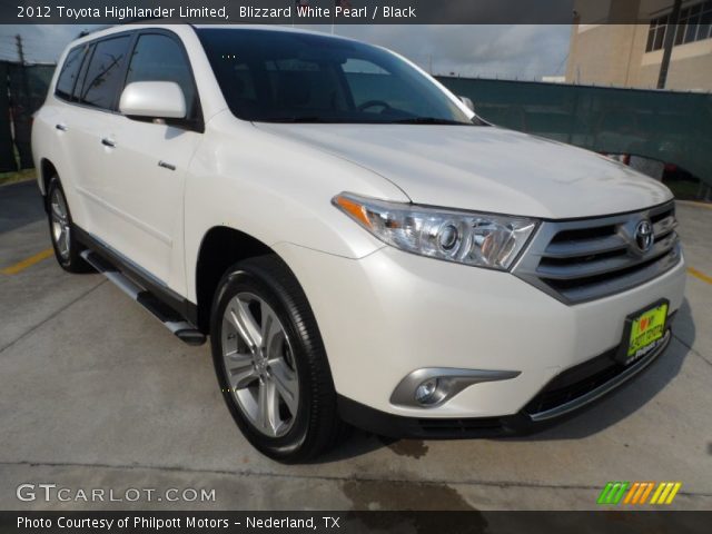 2012 Toyota Highlander Limited in Blizzard White Pearl