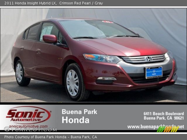 2011 Honda Insight Hybrid LX in Crimson Red Pearl