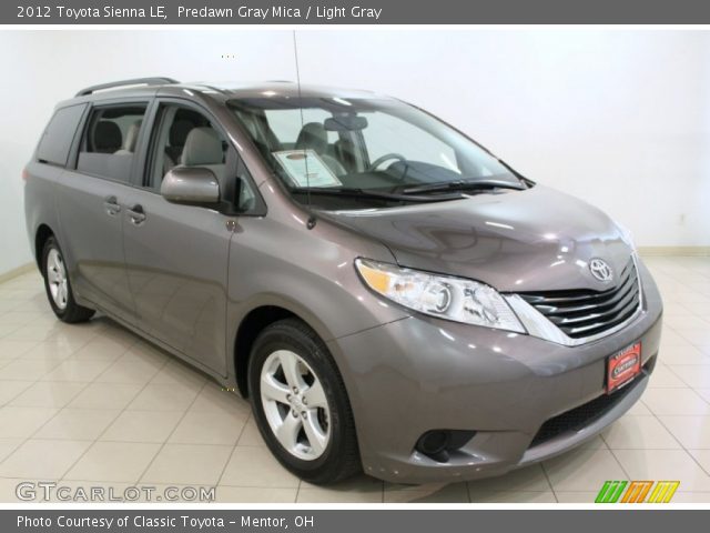 2012 Toyota Sienna LE in Predawn Gray Mica