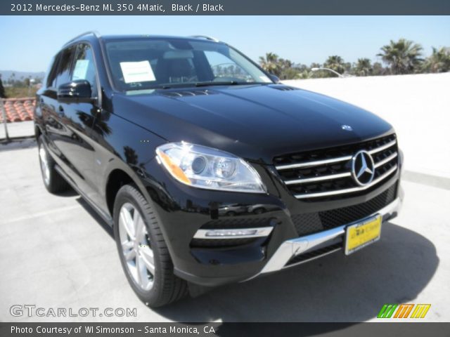 2012 Mercedes-Benz ML 350 4Matic in Black