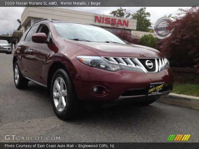 2009 Nissan Murano SL AWD in Merlot Metallic