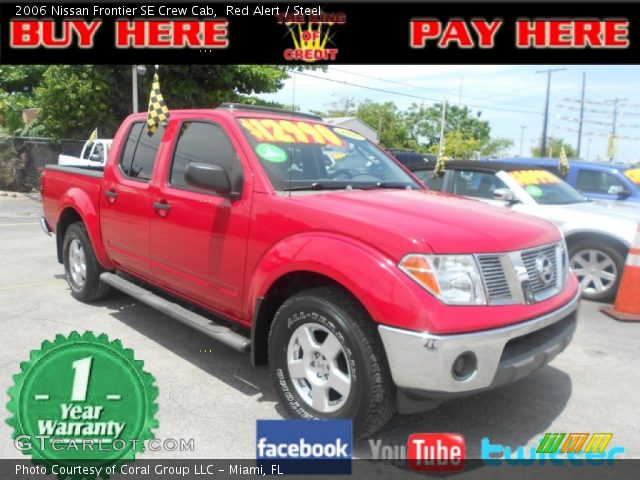2006 Nissan Frontier SE Crew Cab in Red Alert