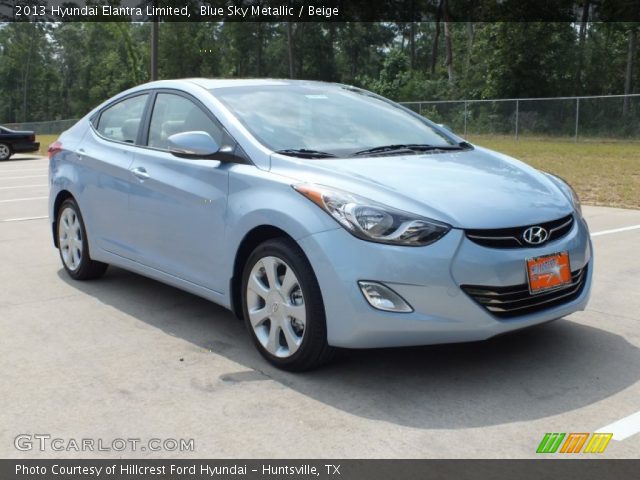 2013 Hyundai Elantra Limited in Blue Sky Metallic