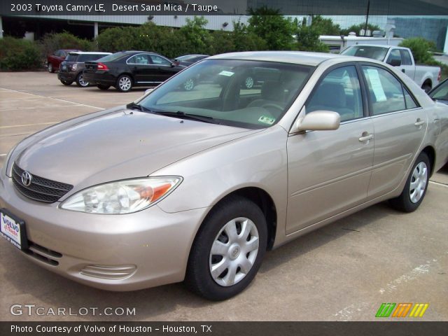 2003 Toyota Camry LE in Desert Sand Mica