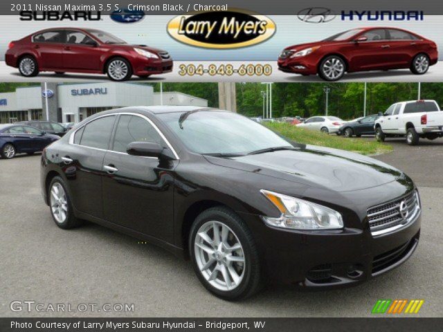2011 Nissan Maxima 3.5 S in Crimson Black
