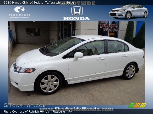 2010 Honda Civic LX Sedan in Taffeta White