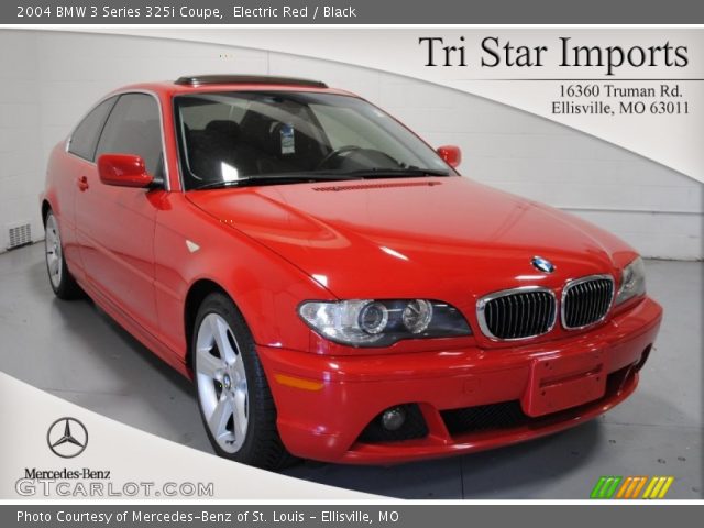 2004 BMW 3 Series 325i Coupe in Electric Red