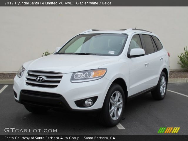 2012 Hyundai Santa Fe Limited V6 AWD in Glacier White