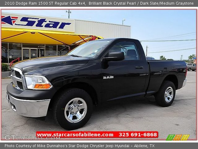 2010 Dodge Ram 1500 ST Regular Cab 4x4 in Brilliant Black Crystal Pearl