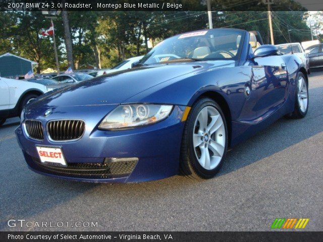 2007 BMW Z4 3.0i Roadster in Montego Blue Metallic