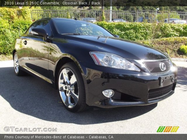 2010 Lexus IS 250C Convertible in Obsidian Black