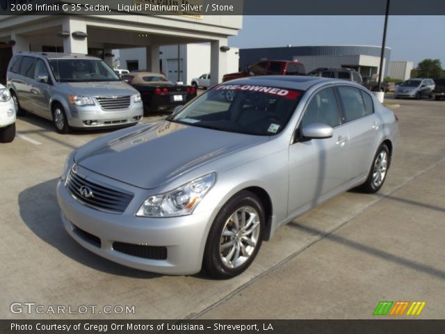 2008 Infiniti G 35 Sedan in Liquid Platinum Silver