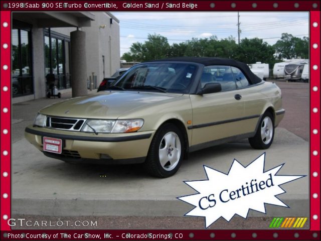 1998 Saab 900 SE Turbo Convertible in Golden Sand