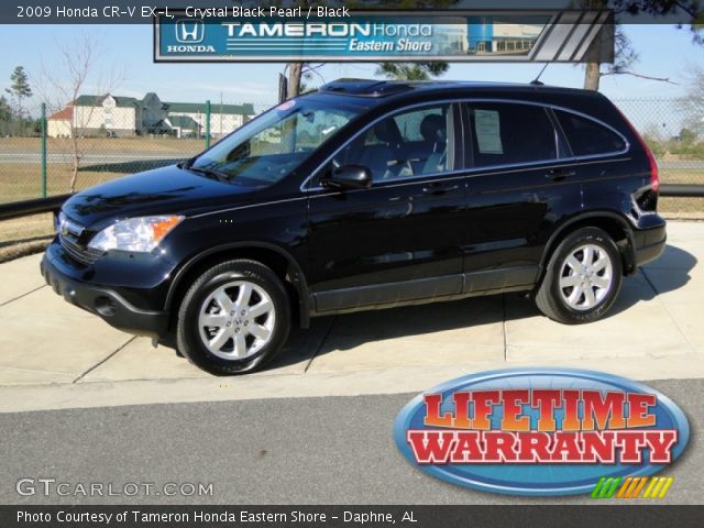 2009 Honda CR-V EX-L in Crystal Black Pearl
