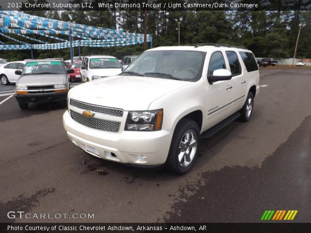 2012 Chevrolet Suburban LTZ in White Diamond Tricoat