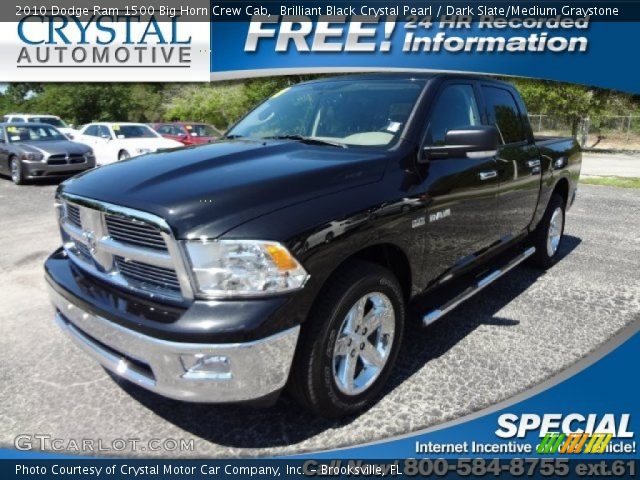 2010 Dodge Ram 1500 Big Horn Crew Cab in Brilliant Black Crystal Pearl