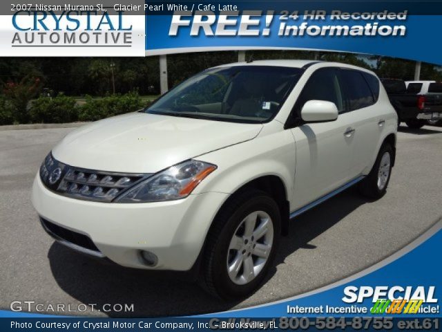 2007 Nissan Murano SL in Glacier Pearl White