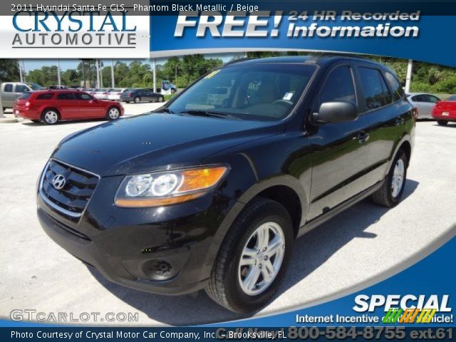 2011 Hyundai Santa Fe GLS in Phantom Black Metallic