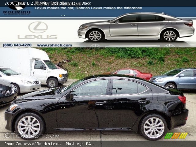 2008 Lexus IS 250 AWD in Obsidian Black