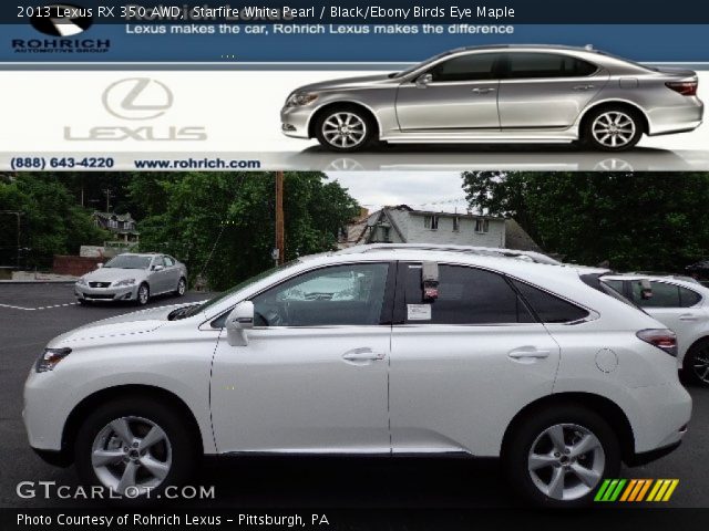 2013 Lexus RX 350 AWD in Starfire White Pearl