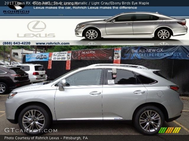 2013 Lexus RX 450h AWD in Silver Lining Metallic