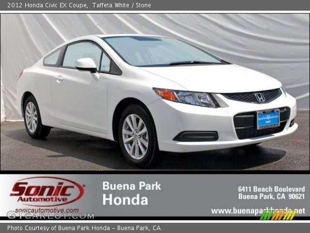 2012 Honda Civic EX Coupe in Taffeta White