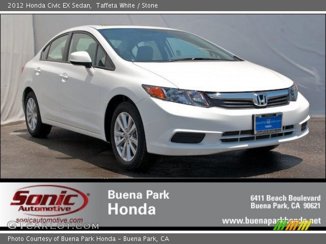 2012 Honda Civic EX Sedan in Taffeta White