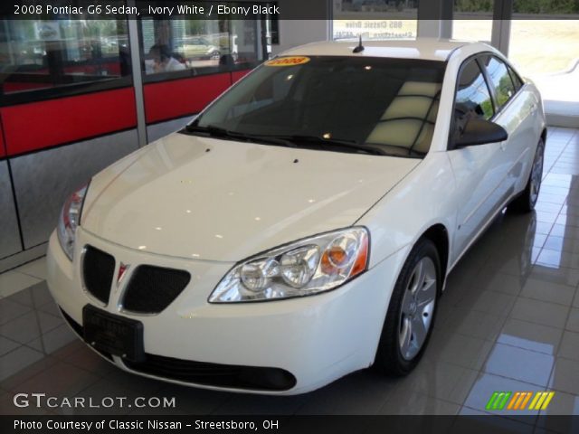 2008 Pontiac G6 Sedan in Ivory White