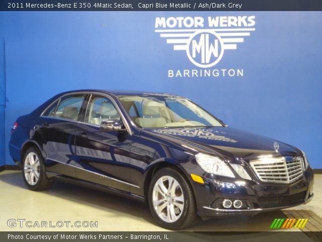 2011 Mercedes-Benz E 350 4Matic Sedan in Capri Blue Metallic