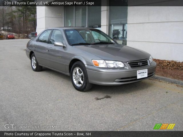 2001 Toyota Camry LE V6 in Antique Sage Pearl