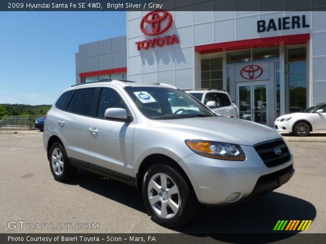 2009 Hyundai Santa Fe SE 4WD in Bright Silver