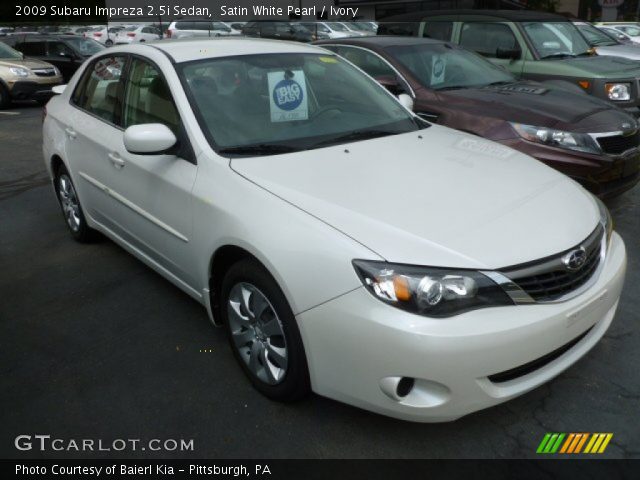 2009 Subaru Impreza 2.5i Sedan in Satin White Pearl