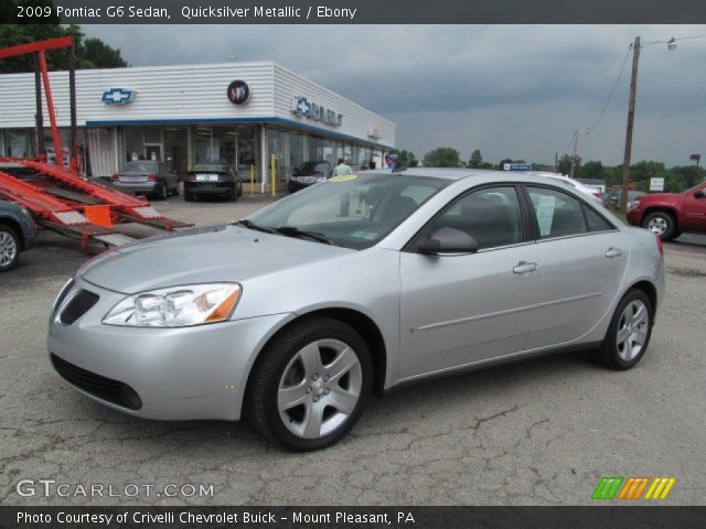 2009 Pontiac G6 Sedan in Quicksilver Metallic