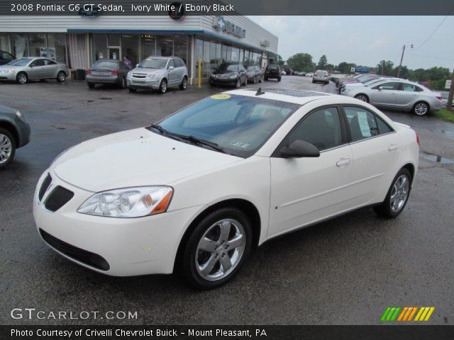 2008 Pontiac G6 GT Sedan in Ivory White